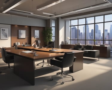 A professional lawyer consulting with a business client.