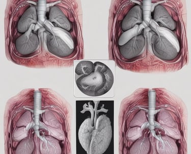 Close-up of lungs during thoracic surgery.