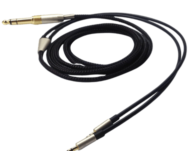 Premium hand-braided copper cable with 3.5mm termination for AURA PRO headphones
