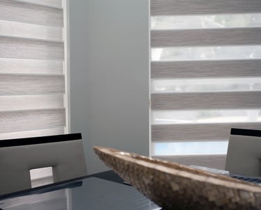 doble shade that we call Zebra courtins