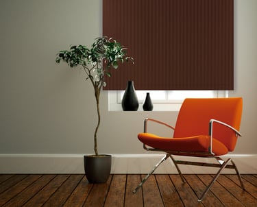 Blackout rollo shape courtins from vertilux