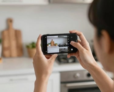Bright and airy bathroom featuring contemporary fixtures and subtle lighting.