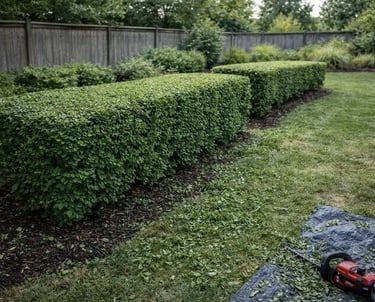 hedge trimming to improve curb appeal