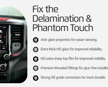 repair the delamination and touch for u-connect