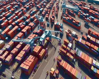 A world map highlighting kite international’s nine global branches with connecting shipping routes.