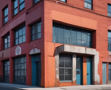 Industrial painter working on a large metal structure with protective gear.