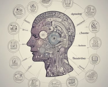 A student solving math problems on a blackboard with red chalk highlights.