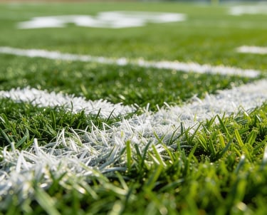 High-quality commercial artificial turf installation for sports fields and athletic facilities in We