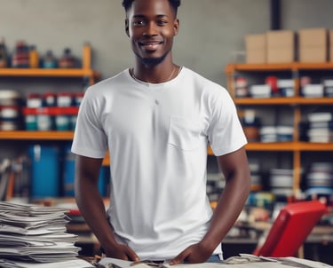 A sleek, modern workspace showing diverse African professionals collaborating over fintech software on laptops and tablets.