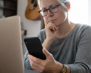 Scam awareness training teaching how to recognise suspicious messages and scams