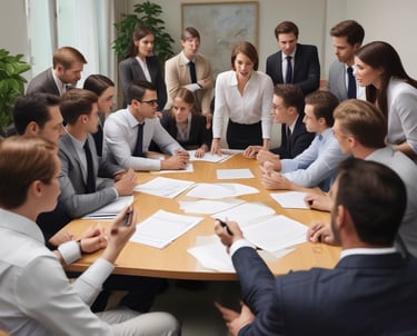 A happy client smiling warmly during a video testimonial session in a softly lit room.
