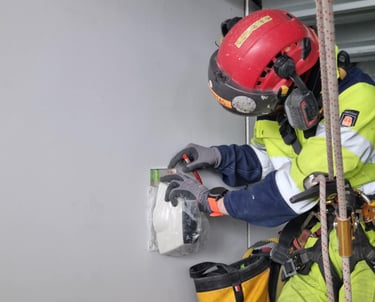 Gaisro aptikimo sistemos montavimas ir kalibravimas