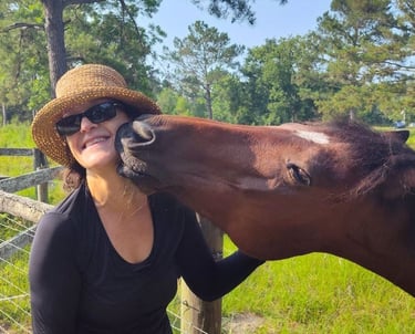 Snickers and I sharing a smooch