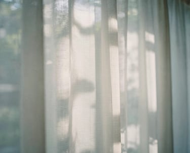 Abstract visual of soft light rays filtering through a translucent screen, creating a peaceful and innovative atmosphere, East Asian / Japanese influence.