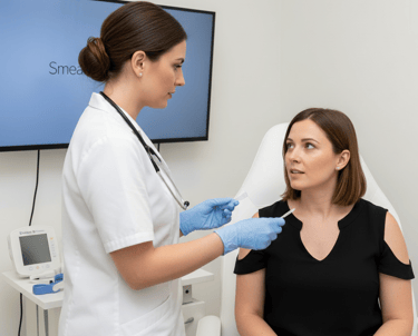 Private smear test consultation with a female gynaecologist at AristoGP London clinic