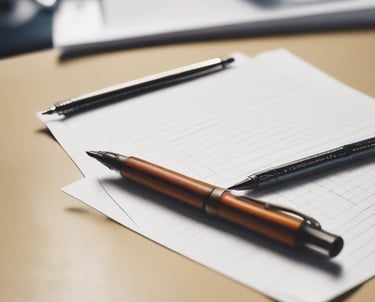 cancellation and refund policies with a pen and paper