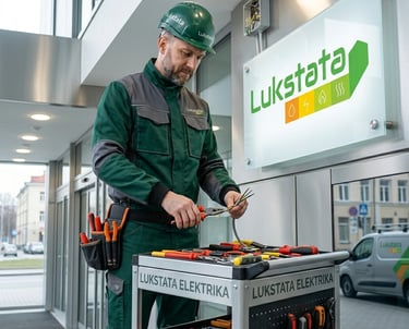 Lukstata elektros instaliacijos darbai