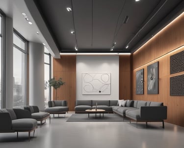 gray concrete wall inside building