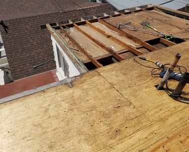 America Roofing crew performing roof repair in Alpine CA
