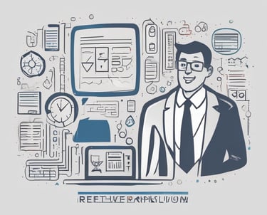 A friendly IT consultant working closely with a small business team in a bright office setting.