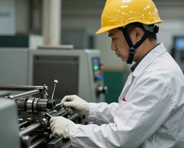 A sleek modern office workspace with a laptop displaying a professional website layout.