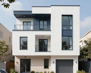 A friendly real estate agent showing a client a beautiful home interior.