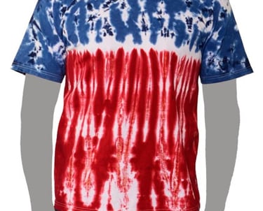 Flag Tie-dye T-shirt Red White Blue Patriotic