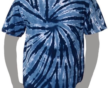 Navy Blue Custom Tie-dye T-shirt