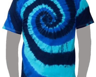 Blue Custom Tie-dye T-shirt
