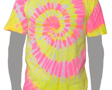 Pink Yellow Custom TIe-dye T-Shirt
