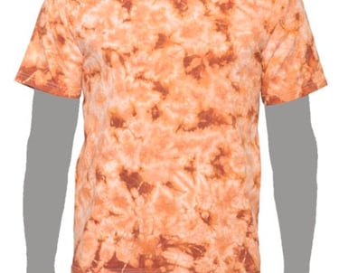 Burnt Orange Tie-dye T-shirt, Texas Orange Tie-dye T-shirt