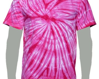 Fuchsia Tie-dye T-shirt, PinkTie-dye T-shirt
