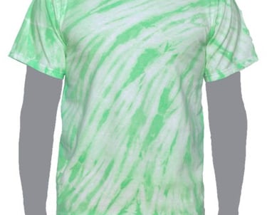 green Tie-dye T-shirt, Mint Tie-dye T-shirt