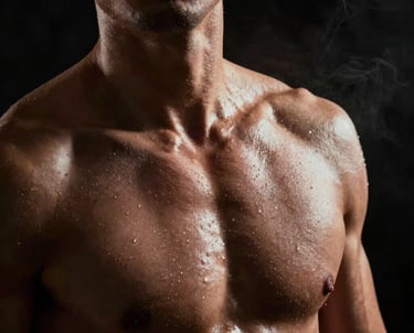 People jogging on a beach path at sunset