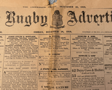 Here we see the rugby adverser