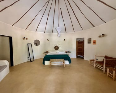 Suite junior du boutique hôtel Maison Fimela situé dans le Sine Saloum