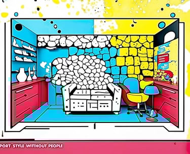 Sala terapêutica, representando a arte do autoconhecimento e desenvolvimento pessoal 