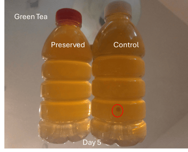 green tea and cultured dextrose