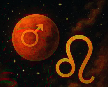 "Vedic Astrology Mars Transit 2025 in Leo – Zodiac Chart Effects, Planetary Drishti & Remedies