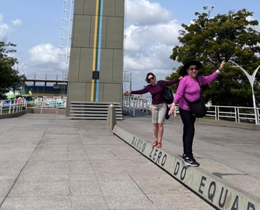 O Marco Zero do Equador é um ponto turístico de Macapá, contando com um obelisco de 30 metros.