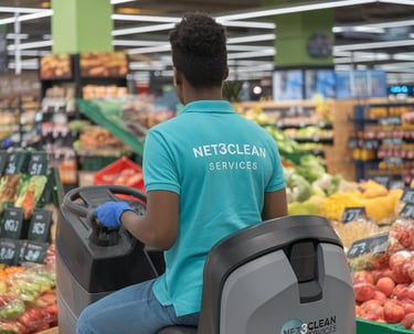 intervention autolaveuse dans super marché
