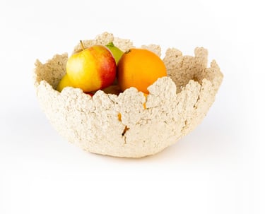 corbeille de fruits en grès chamotté