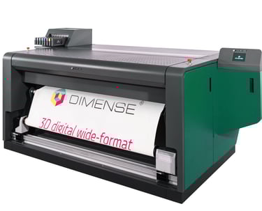 Dimensor S large-format printer for textured wall prints