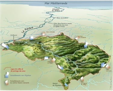 Le bassin versant de l'Eyrieux, de la montagne à la mer