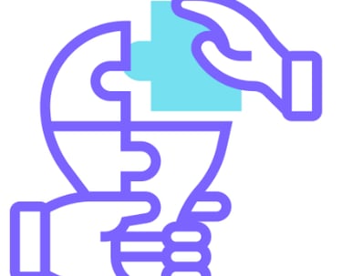 a person holding a puzzle piece of puzzle pieces