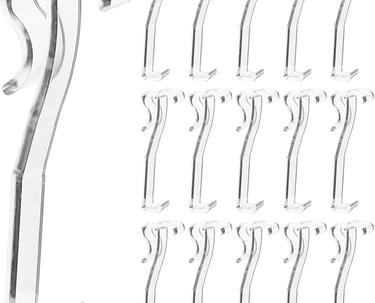 a bunch of hooks and hooks on a wall