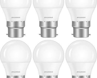 a set of four different types of led bulbs