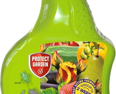 Provanto Ultimate Bug Killer ready-to-use spray bottle for controlling garden pests on plants.
