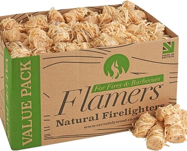 a box of wood chips with a box of chips