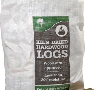 a bag of logs and logs in front of a bag of logs